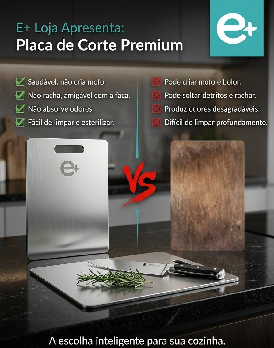 Tábua Inox 304 — Antibacteriana e Antimofo