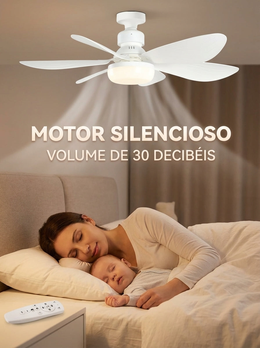 Ventilador Luminária Led 80W