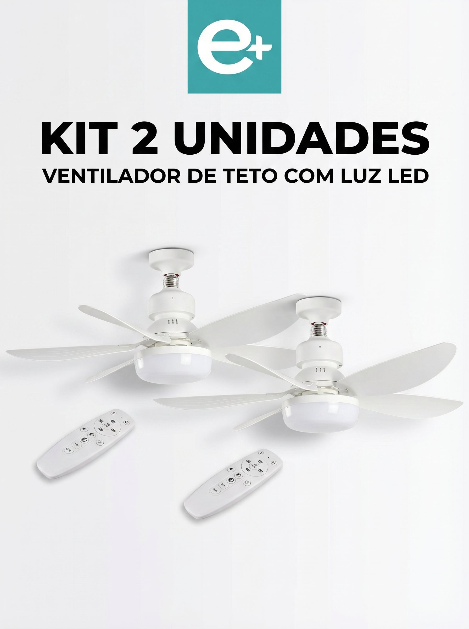 Ventilador Luminária Led 80W