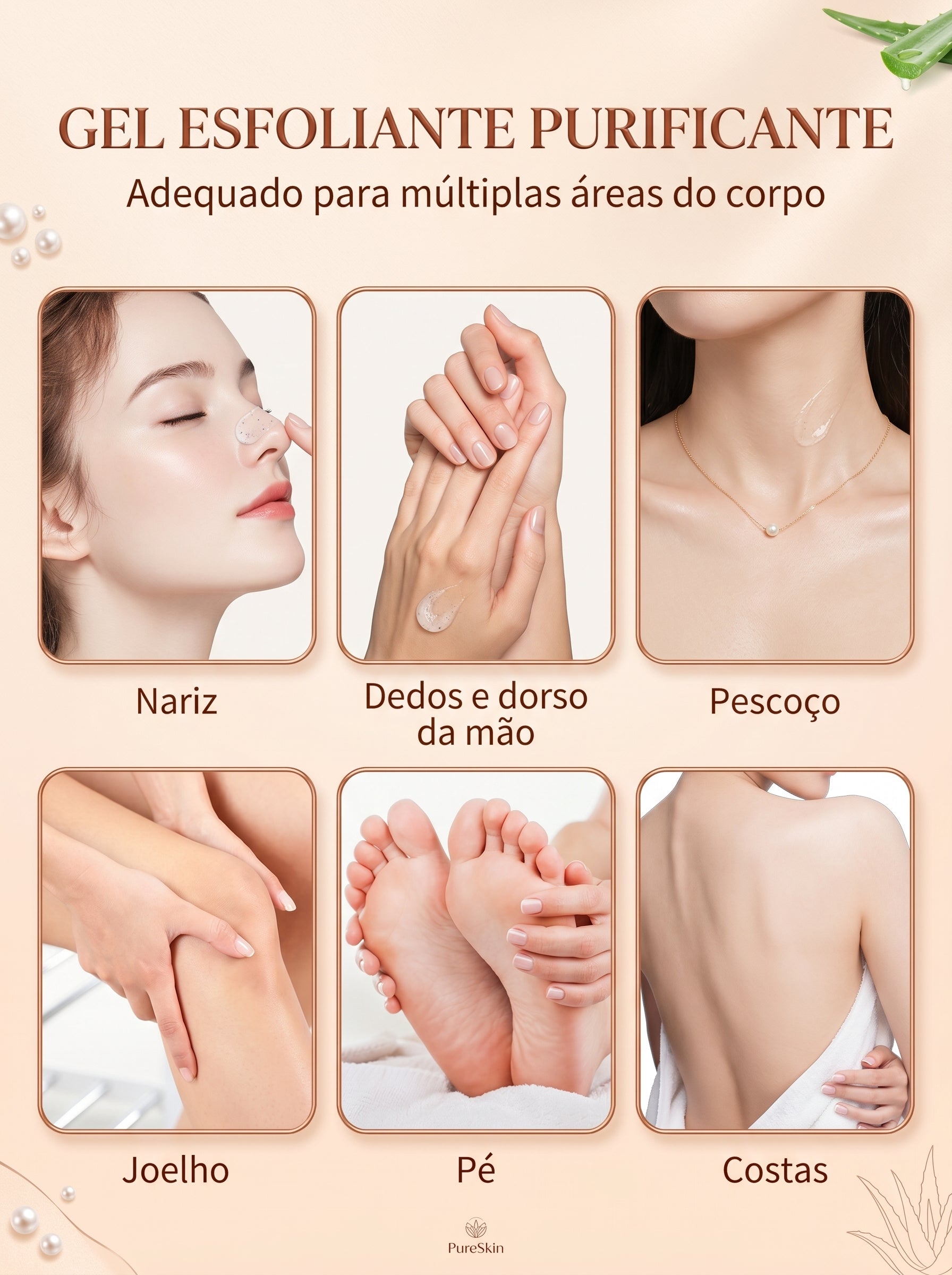 Áreas de aplicação do gel Quarxery